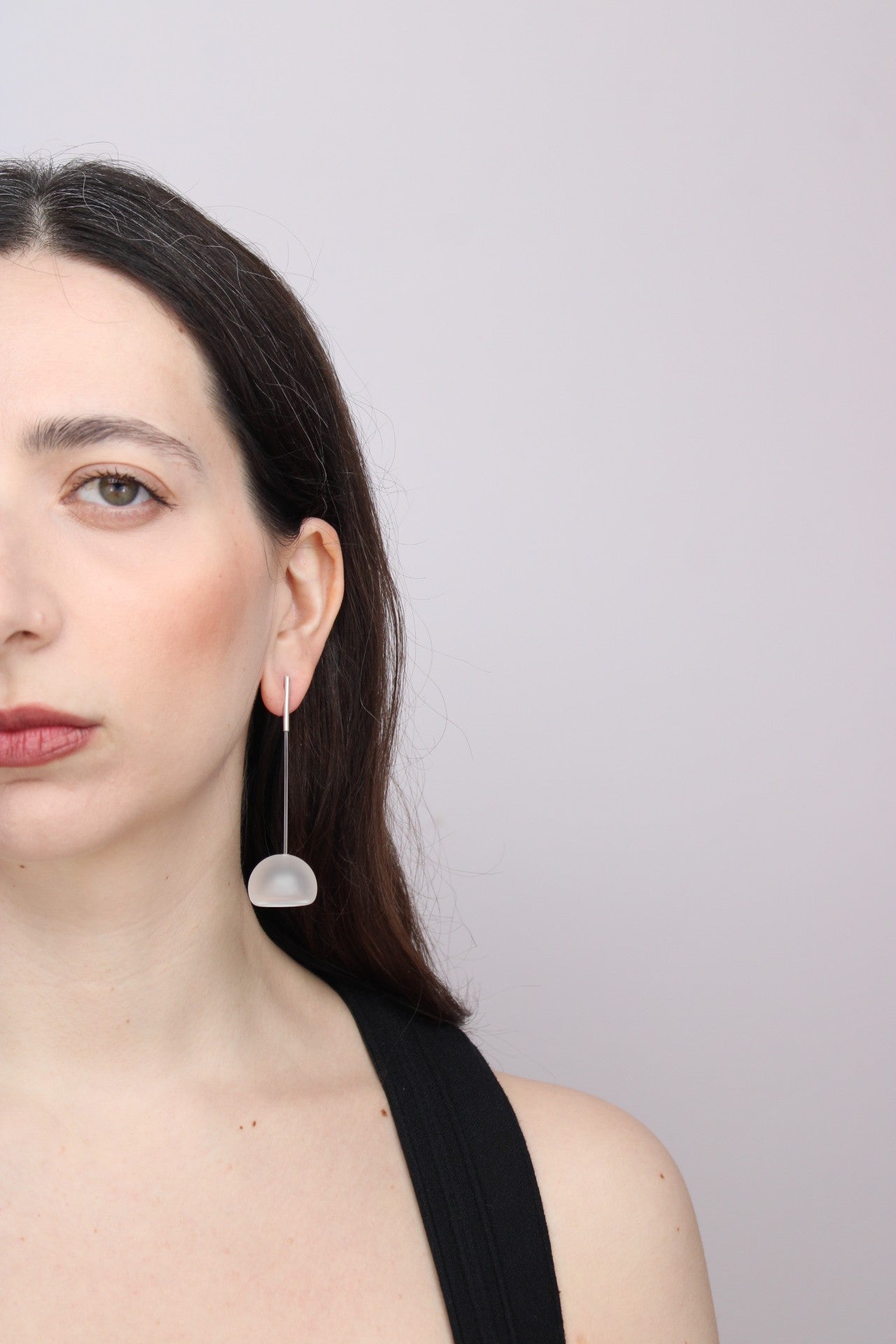 Agapurni NO.3 in Clear Opaque |Earrings|