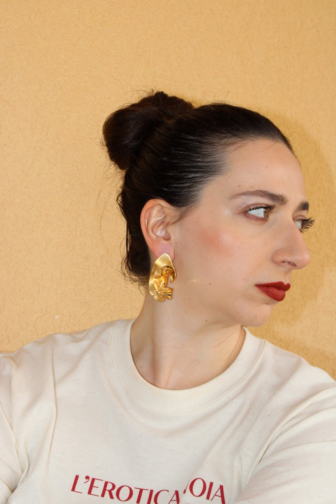 Flamenco Flower in Gold - Unique Piece |Earrings|