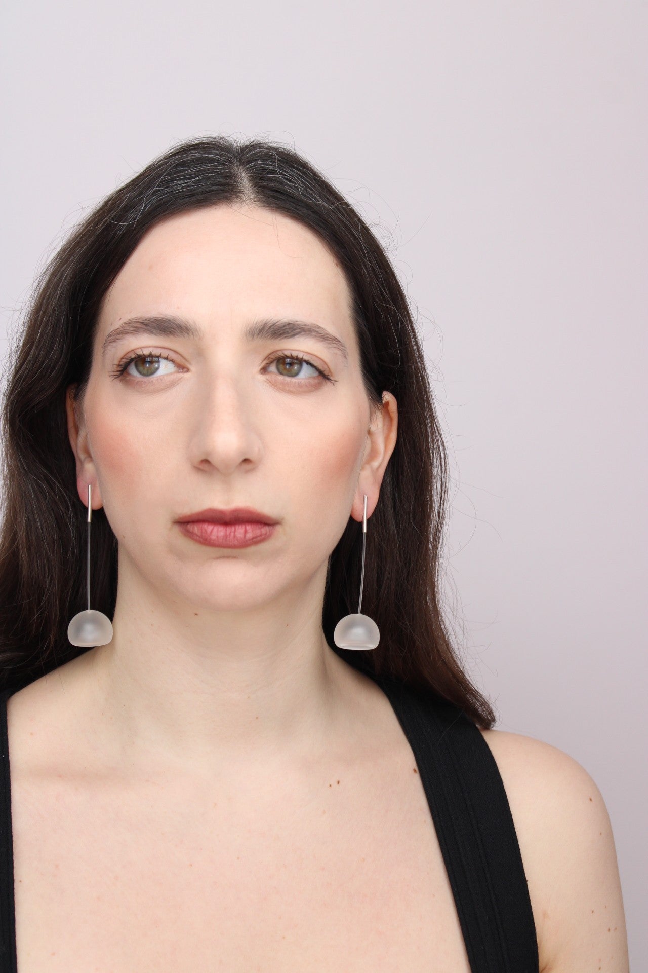 Agapurni NO.3 in Clear Opaque |Earrings|