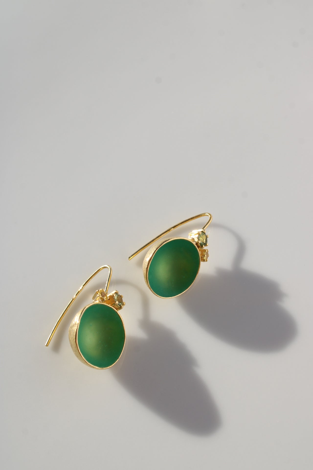 Edelbecherling - One Cup in Emerald Green |Earrings|