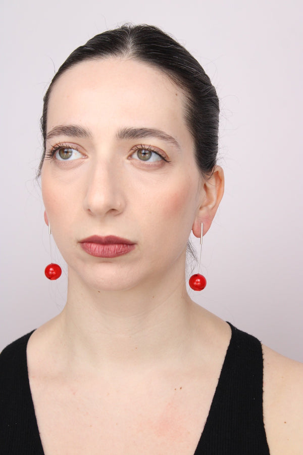 Agapurni NO.11 in Cereza Bright |Earrings|