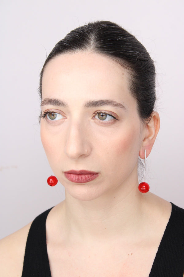 Agapurni NO.11 in Cereza Bright |Earrings|