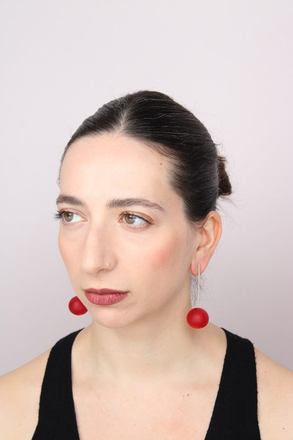 Agapurni NO.4 in Cereza Opaque |Earrings|