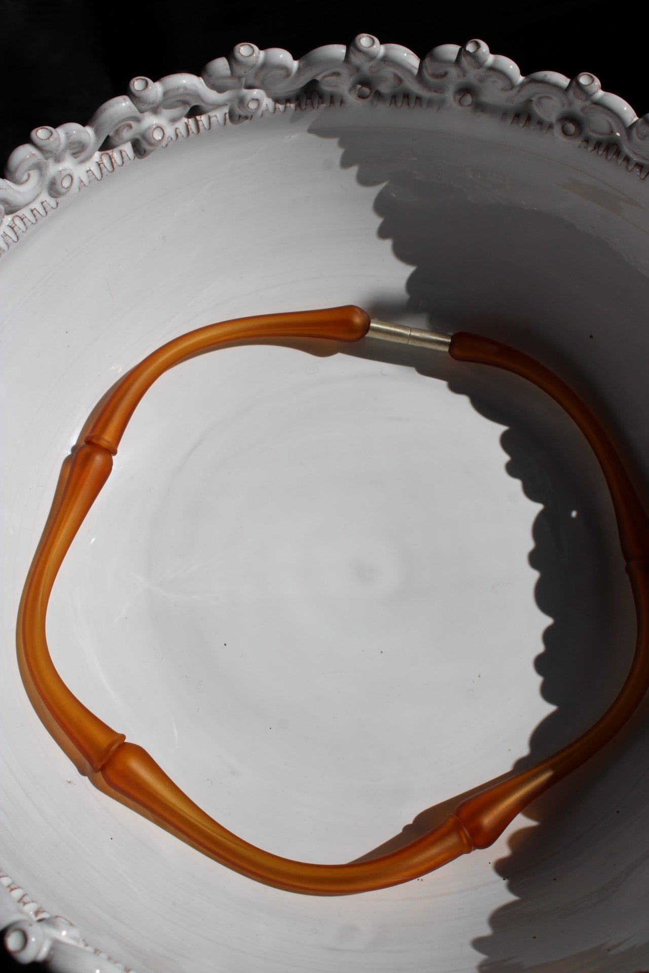Agapurni NO. 1 in Amber Opaque |Necklace|