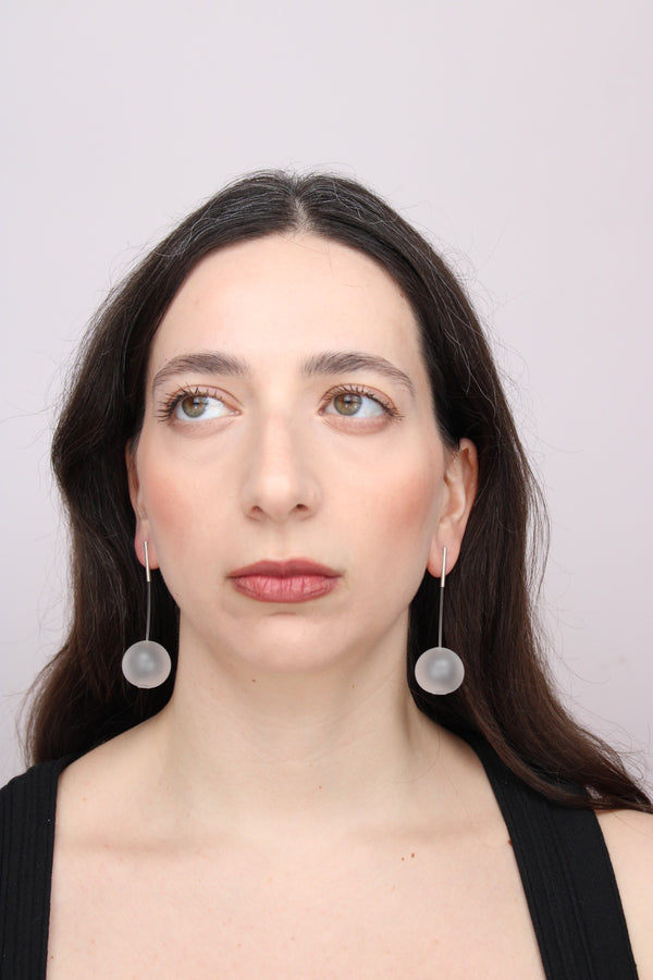 Agapurni NO.4 in Clear Opaque |Earrings|