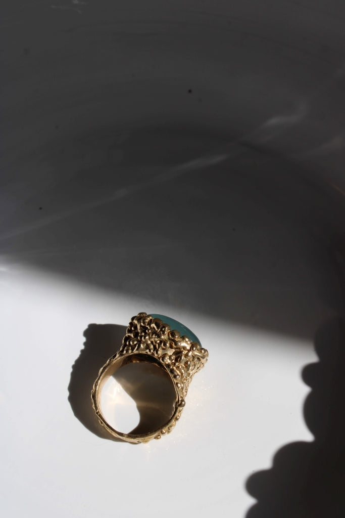 Drops with Aquamarine |Ring| - UNIQUE PIECE