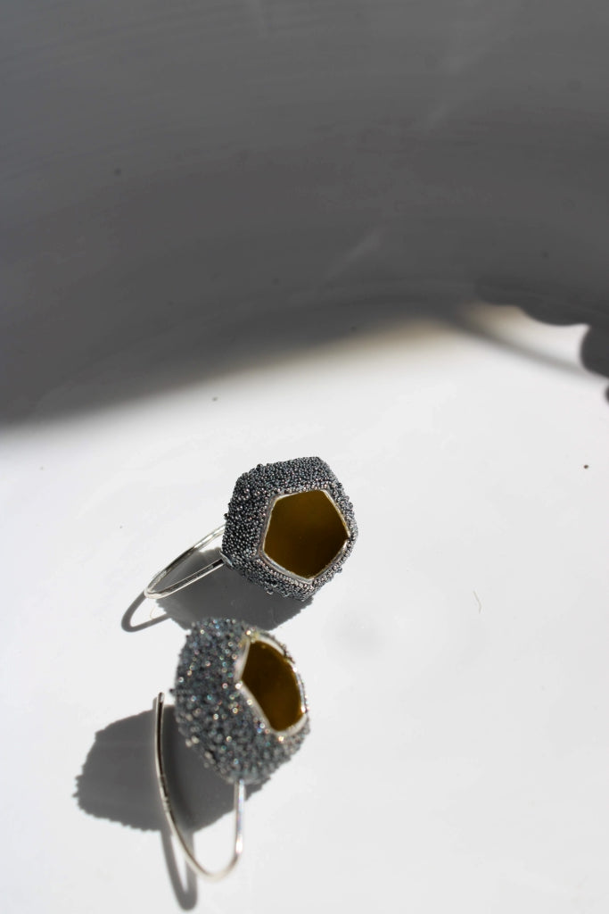 Schneebecherling - One Cup in Olive Green |Earrings|