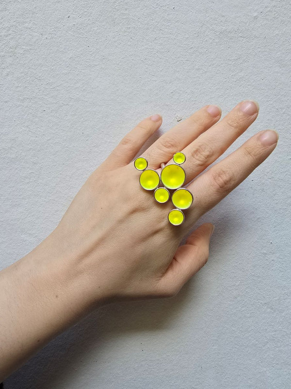 Becherling - Seven Cups in Yellow |Ring|