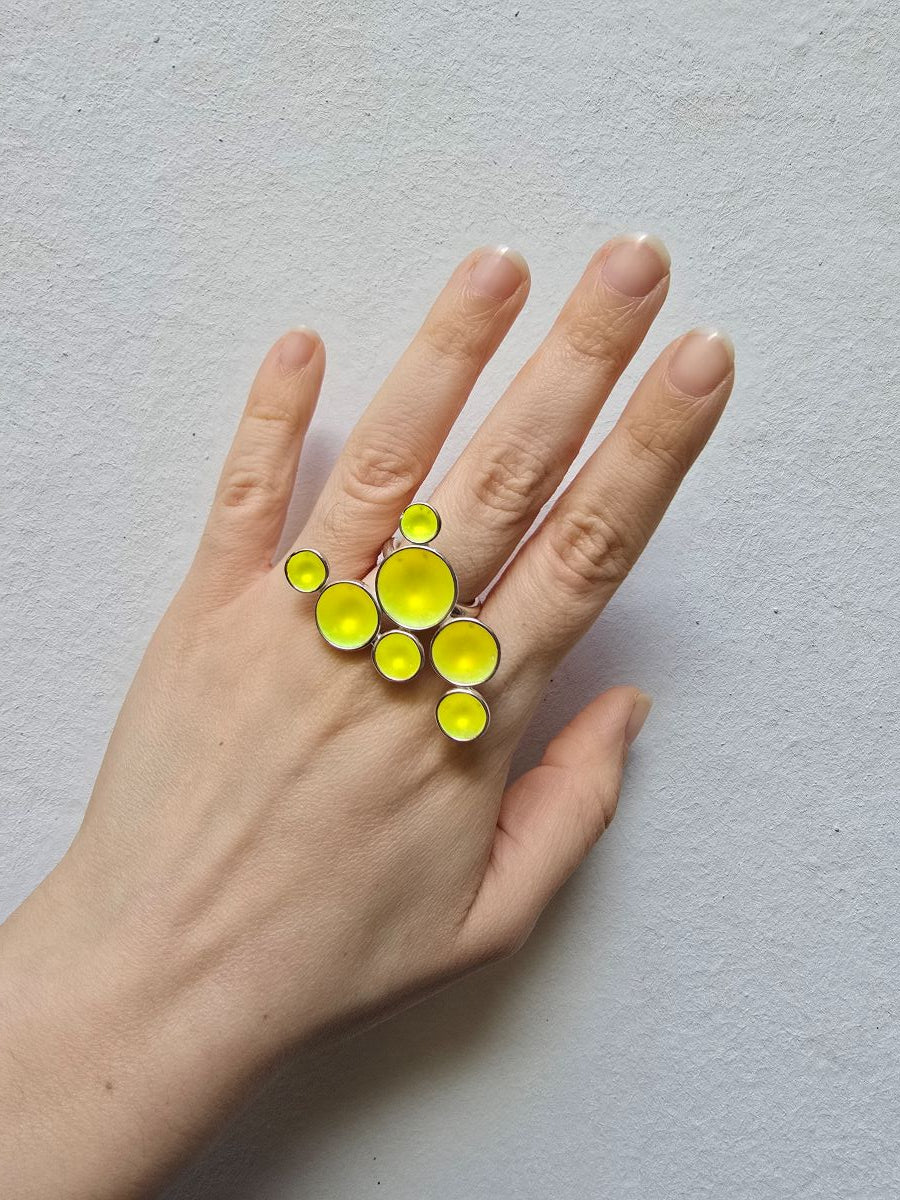 Becherling - Seven Cups in Yellow |Ring|