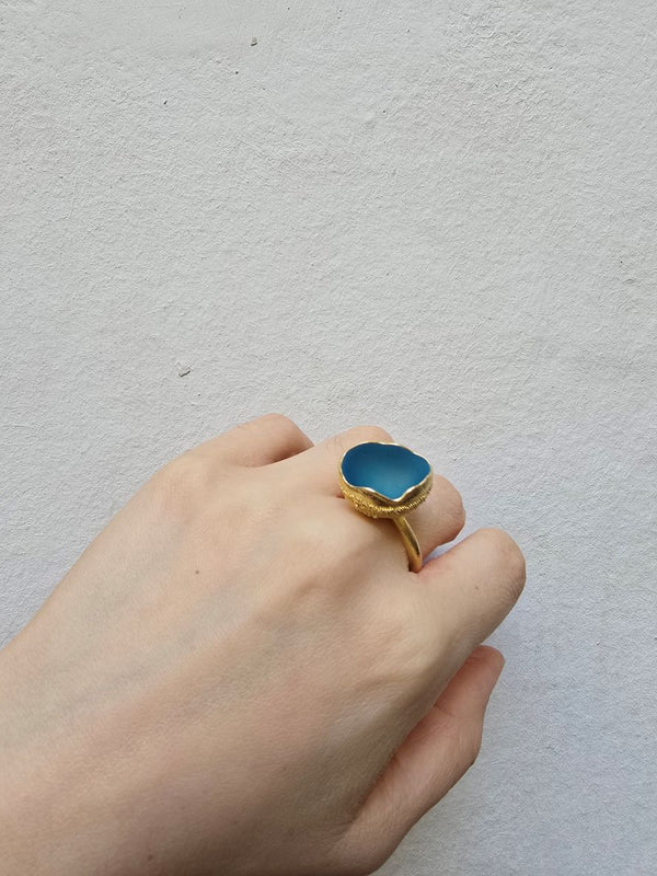 Schneebecherling - One Cup in Cobalt |Ring|