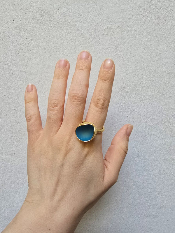 Schneebecherling - One Cup in Cobalt |Ring|