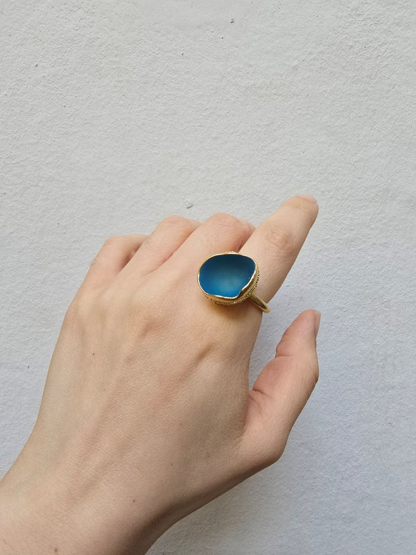 Schneebecherling - One Cup in Cobalt |Ring|