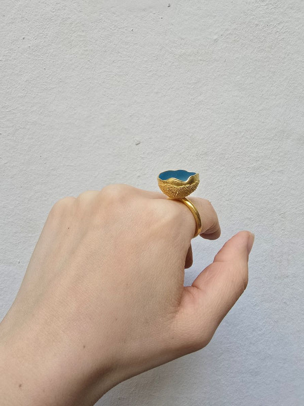 Schneebecherling - One Cup in Cobalt |Ring|