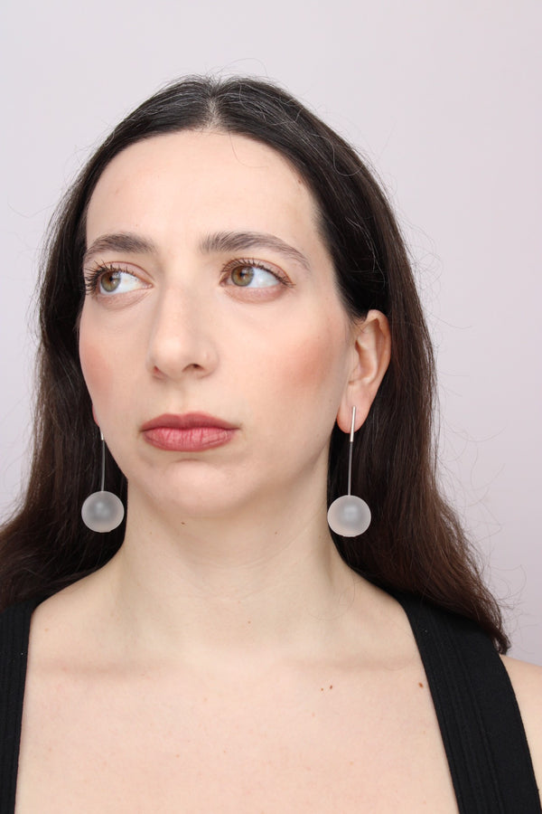 Agapurni NO.4 in Clear Opaque |Earrings|