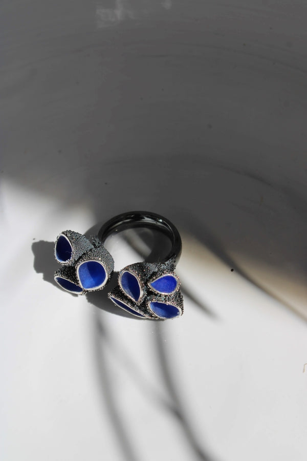 Schneebecherling - Seven Cups in Royal Blue |Ring|