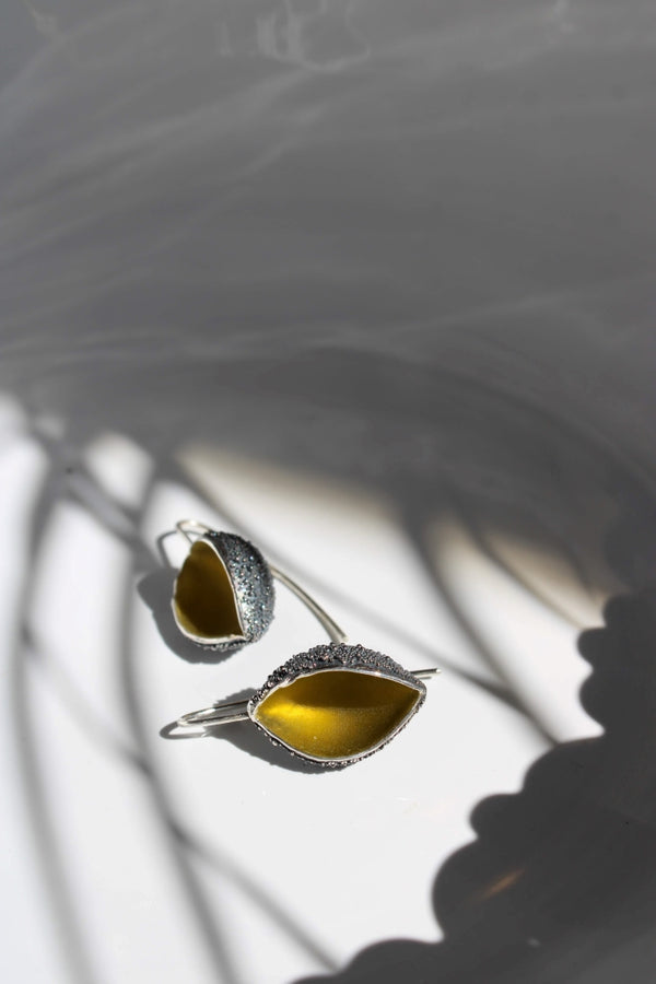 Schneebecherling - One Cup M in Olive Green |Earrings|