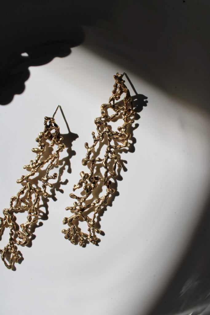 The Shadow of Peaches Tree |Earrings|