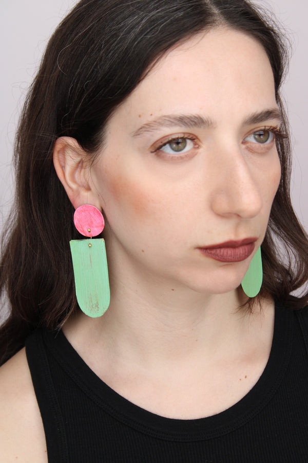 Astratto NO.3 in Nelumbo |Earrings|