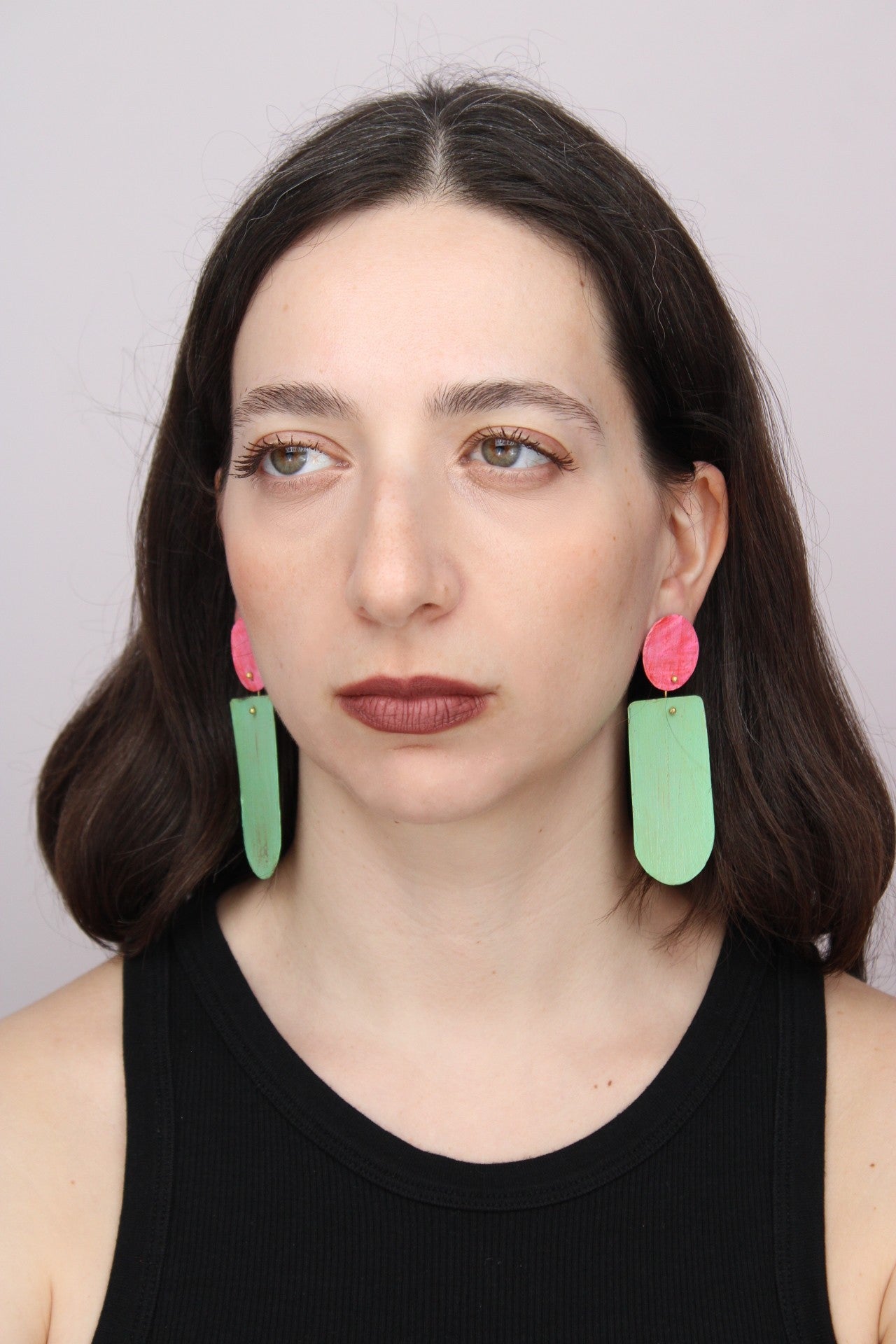 Astratto NO.3 in Nelumbo |Earrings|