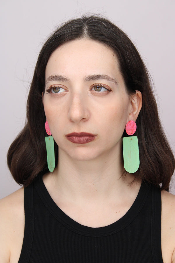 Astratto NO.3 in Nelumbo |Earrings|