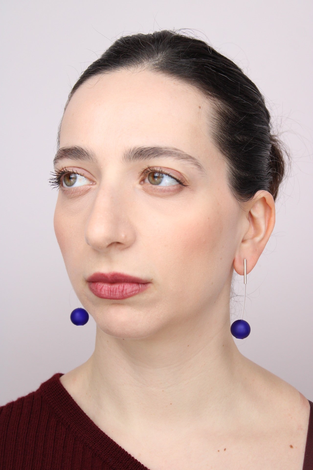 Agapurni NO.11 in Blue Opaque |Earrings|