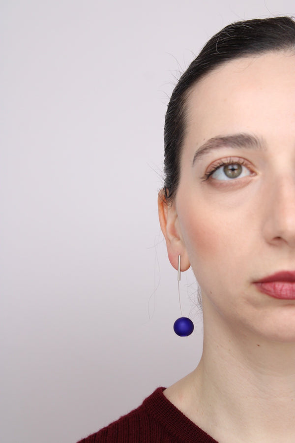 Agapurni NO.11 in Blue Opaque |Earrings|