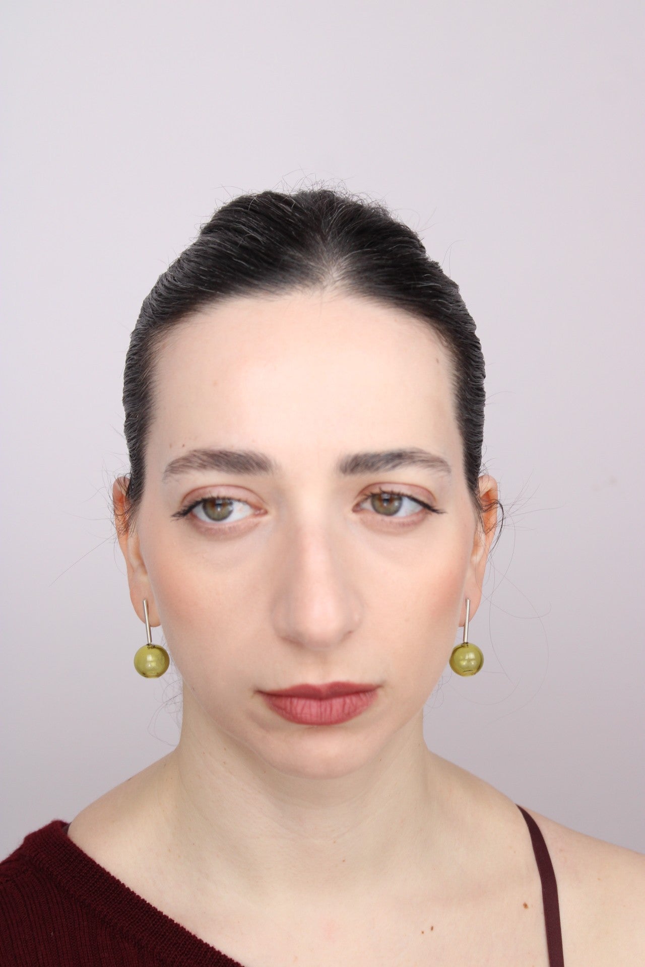 Agapurni NO.10 in Oliva Verde Bright |Earrings|