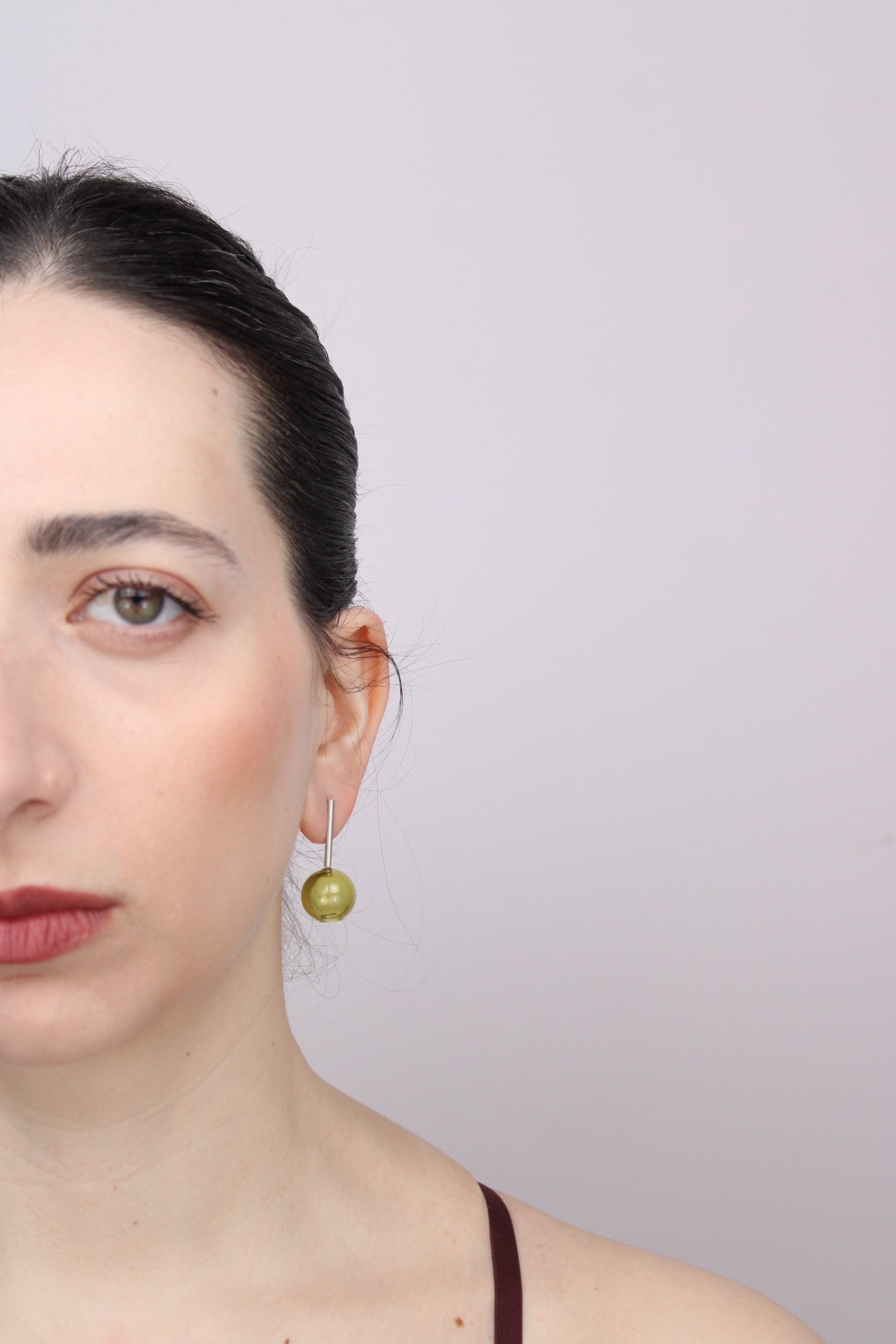 Agapurni NO.10 in Oliva Verde Bright |Earrings|