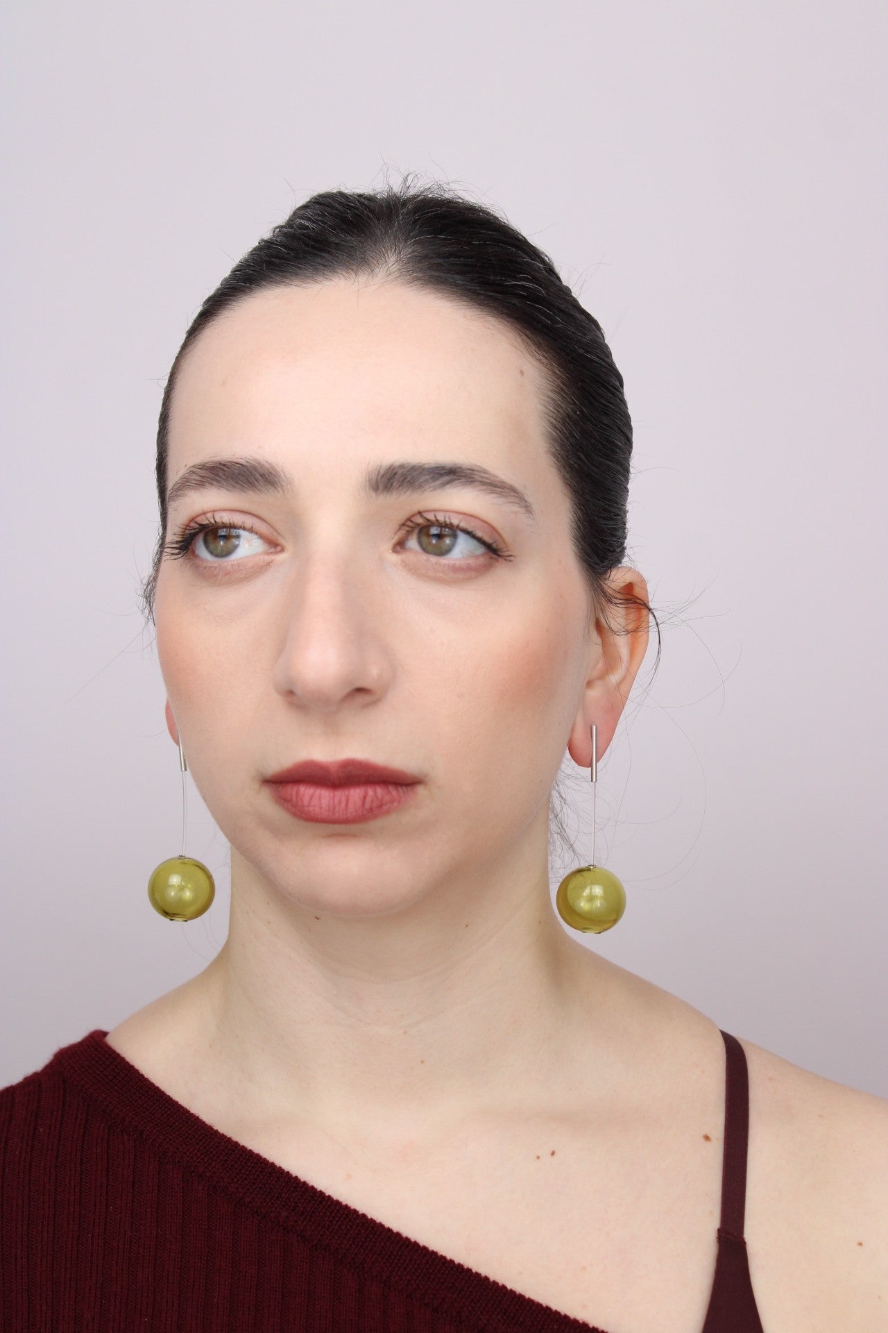 Agapurni NO.4 in Oliva Verde Bright |Earrings|
