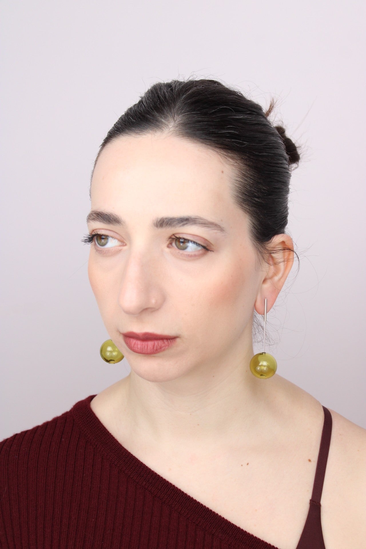 Agapurni NO.4 in Oliva Verde Bright |Earrings|