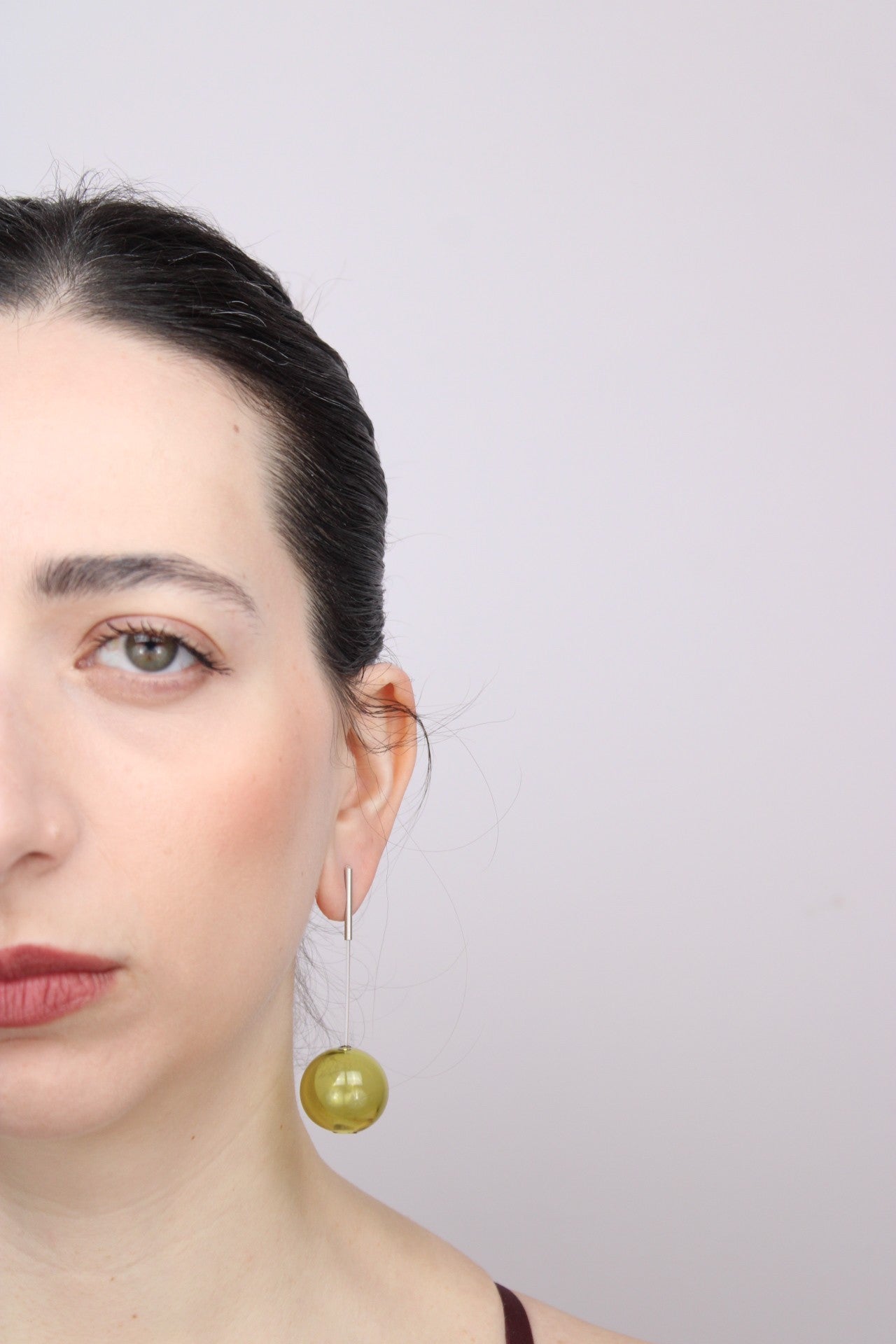 Agapurni NO.4 in Oliva Verde Bright |Earrings|