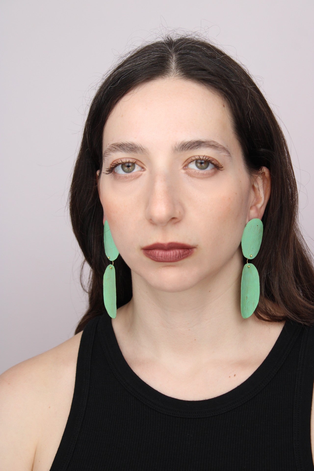 Astratto NO.5 in Latte & Menta |Earrings|