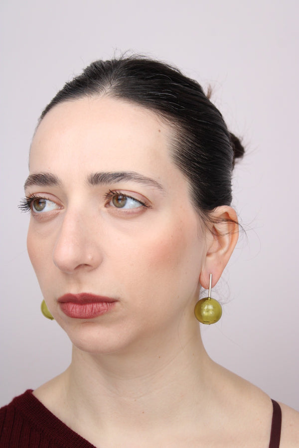 Agapurni NO.7 in Oliva Verde Bright |Earrings|