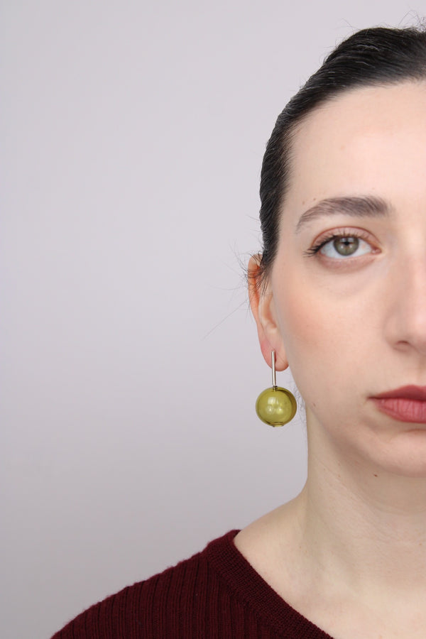 Agapurni NO.7 in Oliva Verde Bright |Earrings|