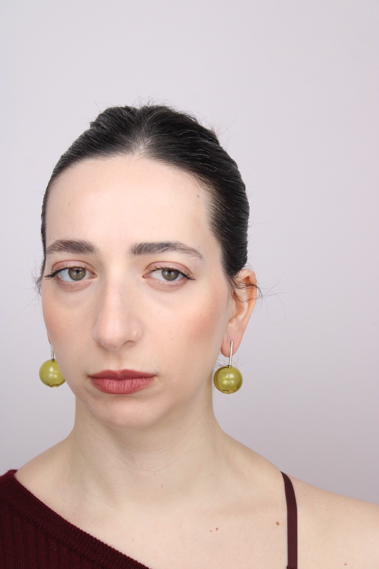 Agapurni NO.7 in Oliva Verde Bright |Earrings|