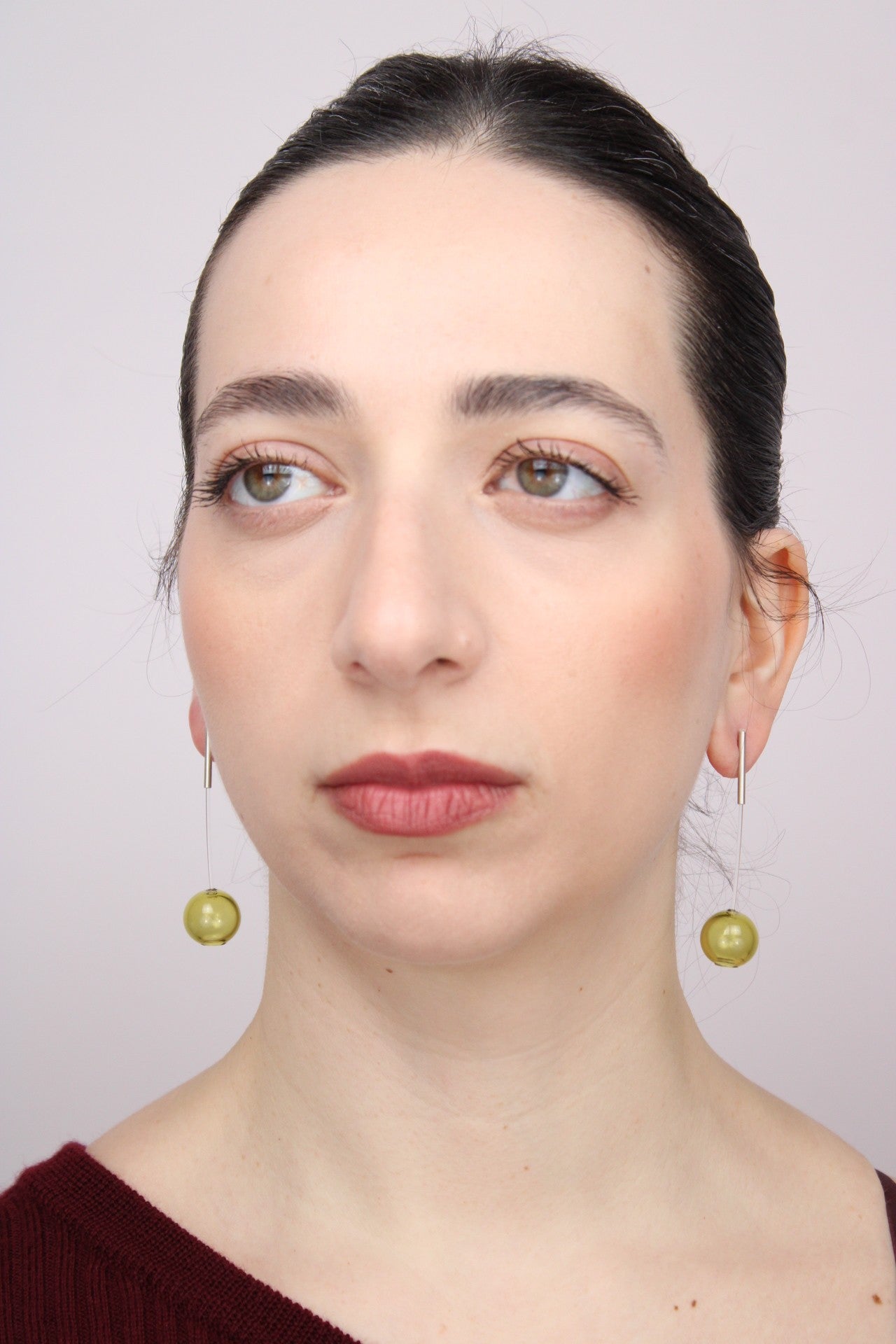 Agapurni NO.11 in Oliva Verde Bright |Earrings|