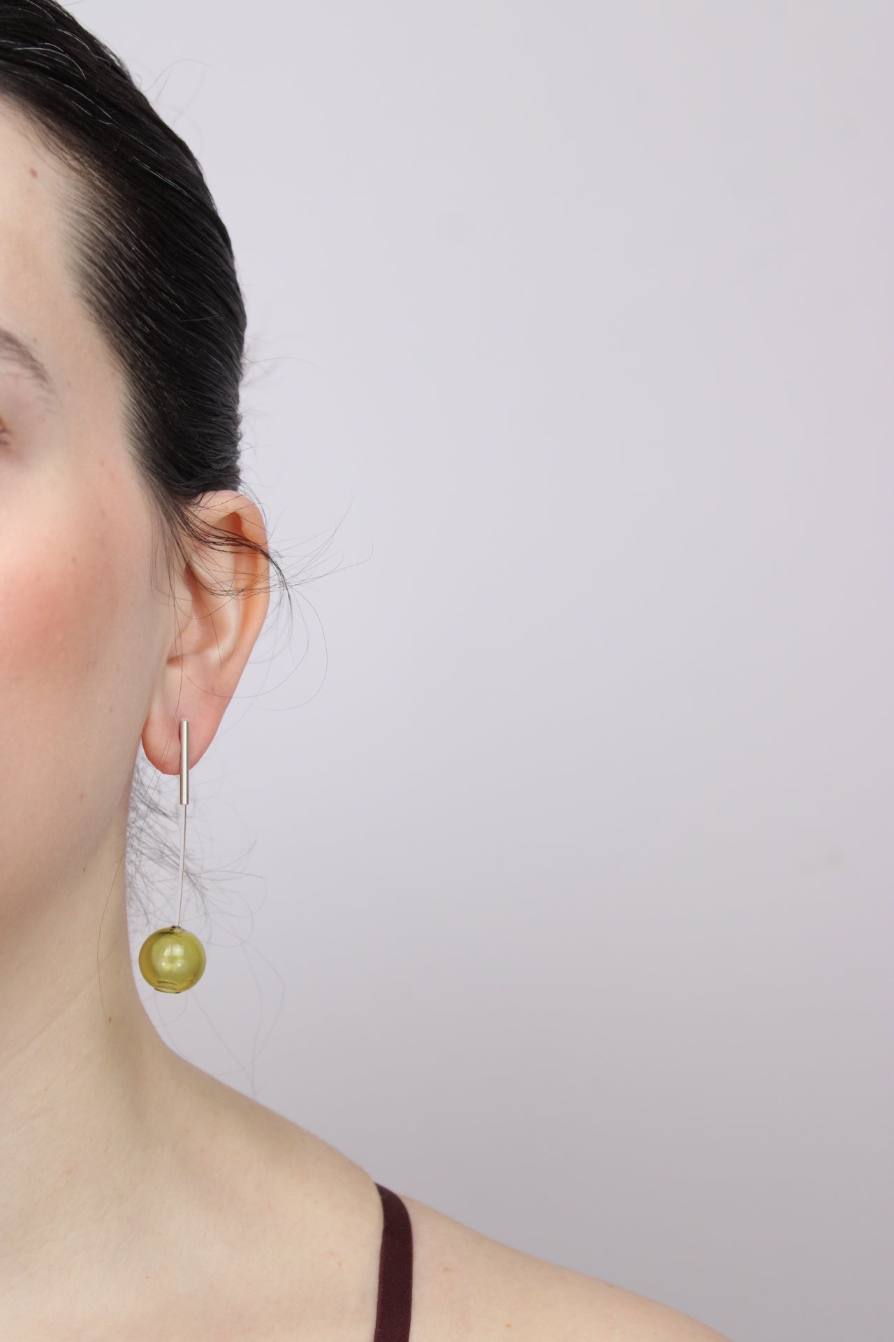 Agapurni NO.11 in Oliva Verde Bright |Earrings|