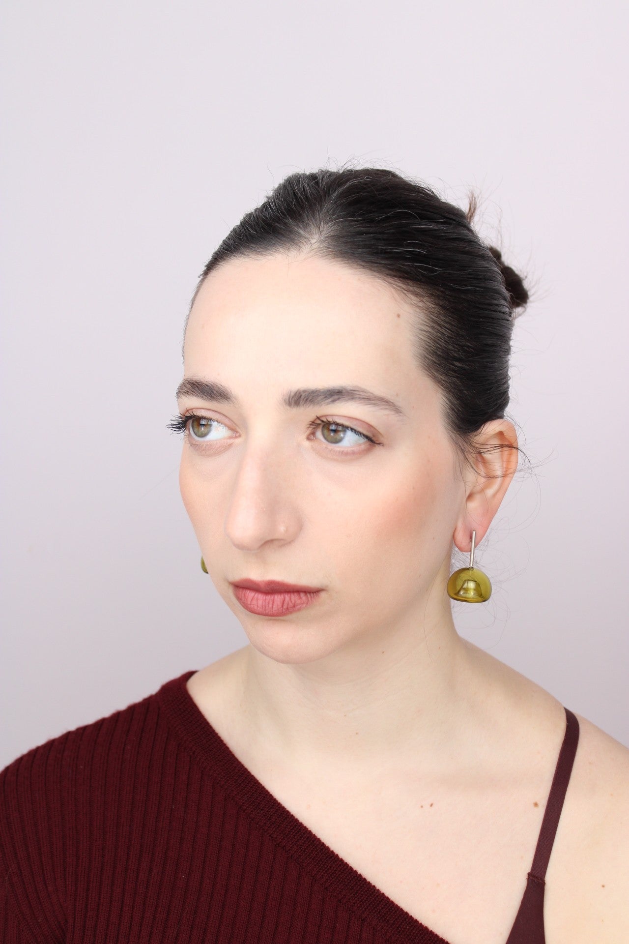 Agapurni NO.9 in Oliva Verde Bright |Earrings|