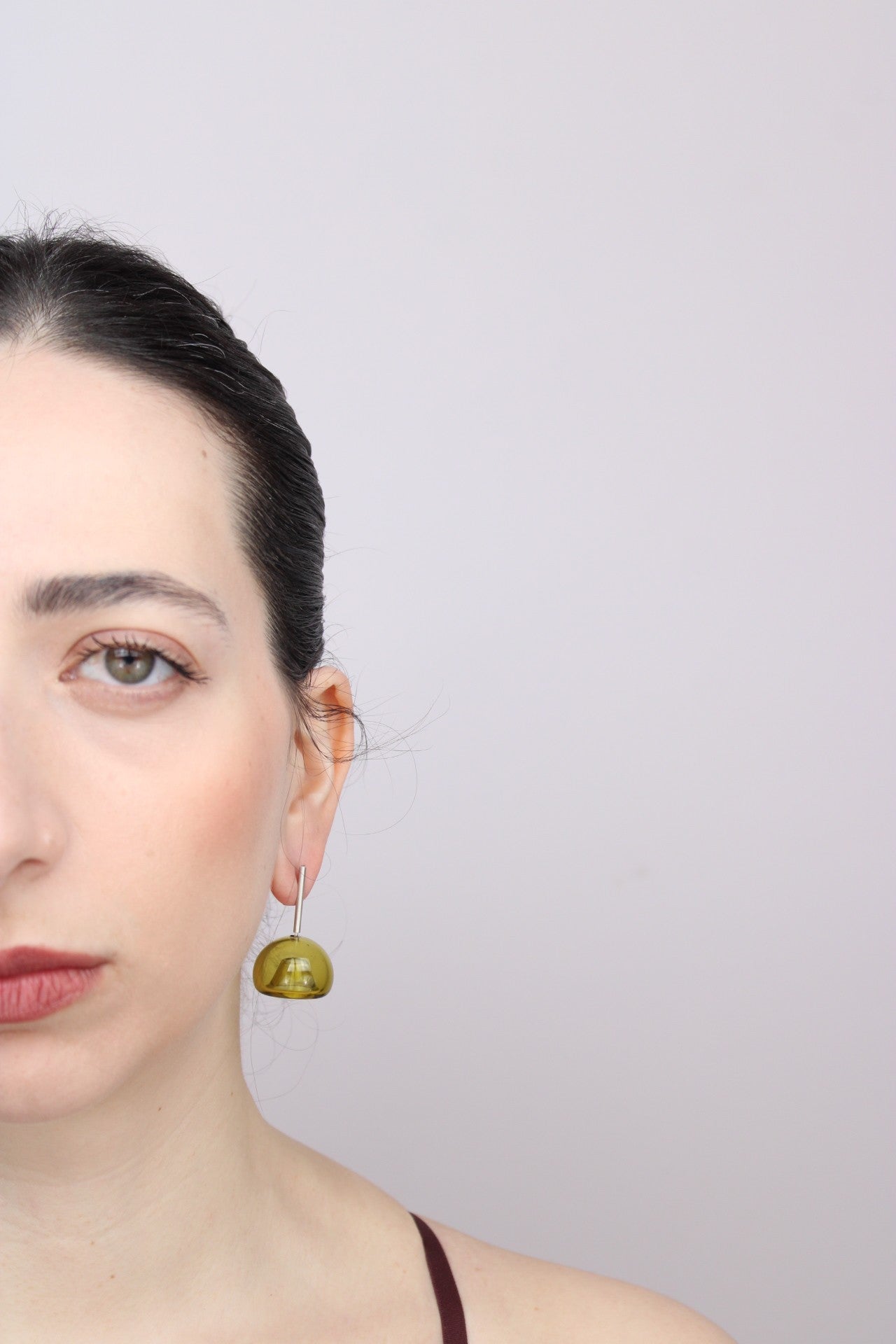 Agapurni NO.9 in Oliva Verde Bright |Earrings|