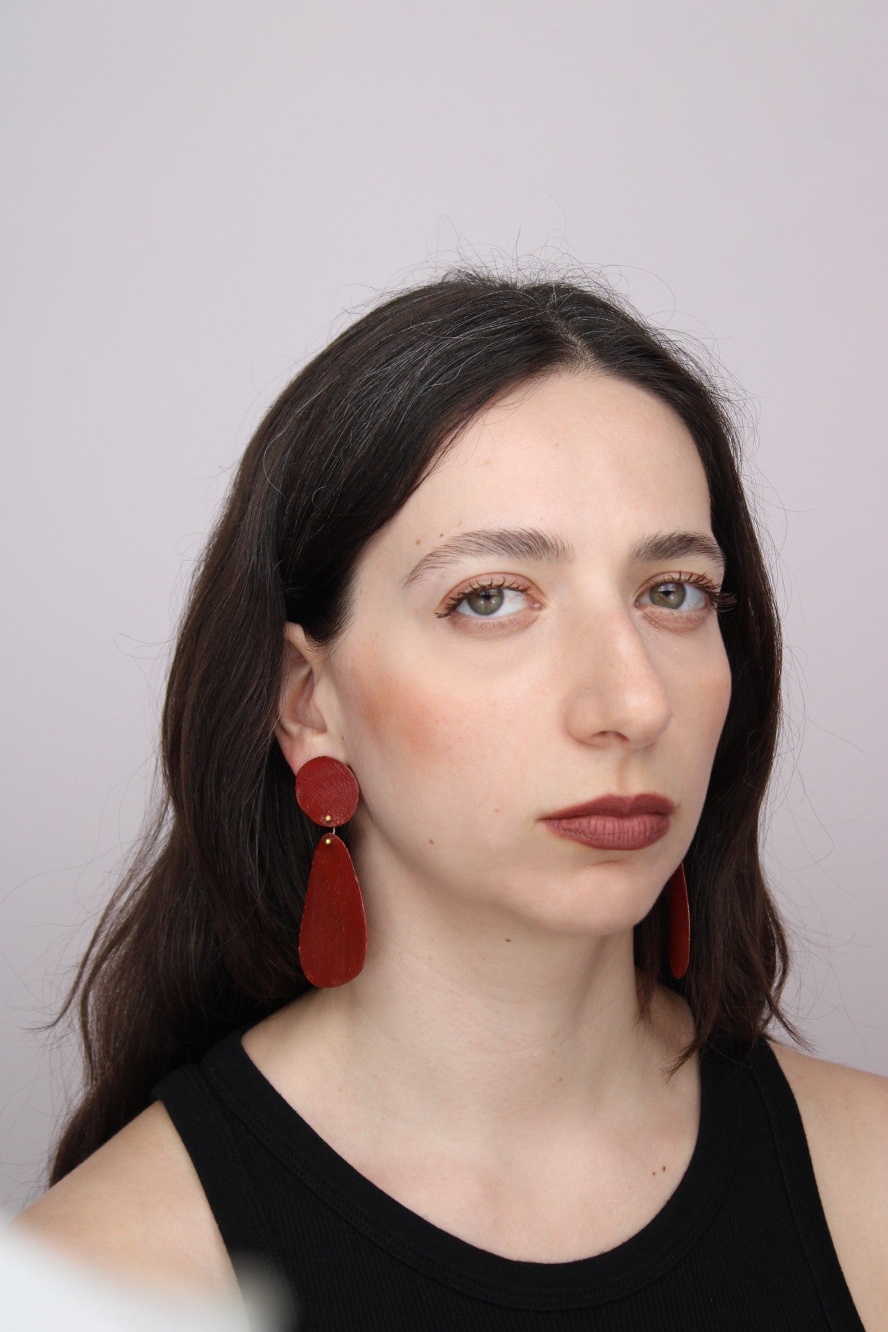 Astratto NO.4 in Aragosta |Earrings|