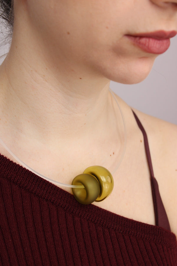 Agapurni NO.6 in Oliva Verde |Necklace|