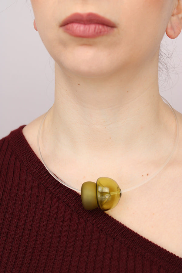 Agapurni NO.6 in Oliva Verde |Necklace|