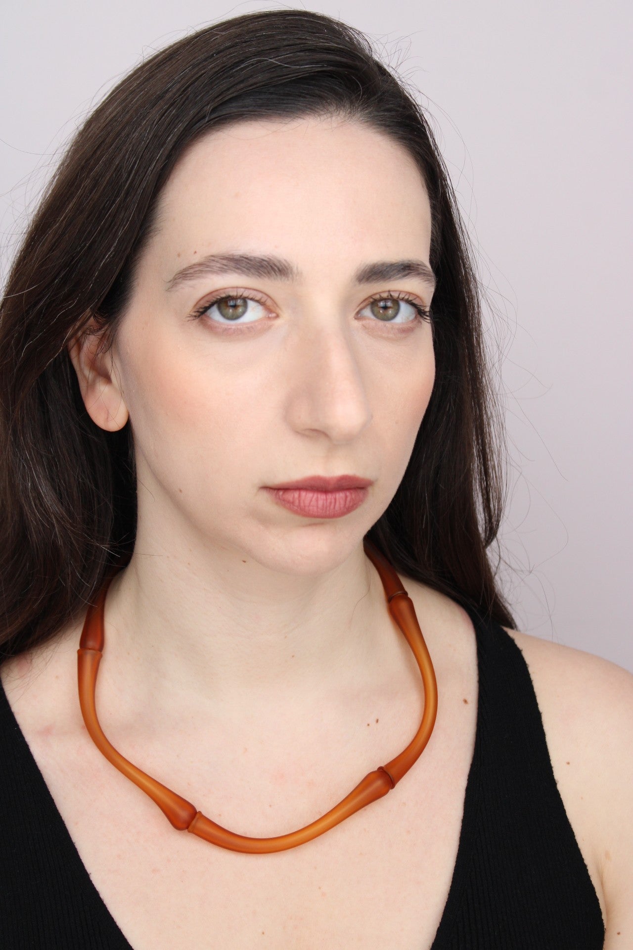 Agapurni NO. 1 in Amber Opaque |Necklace|