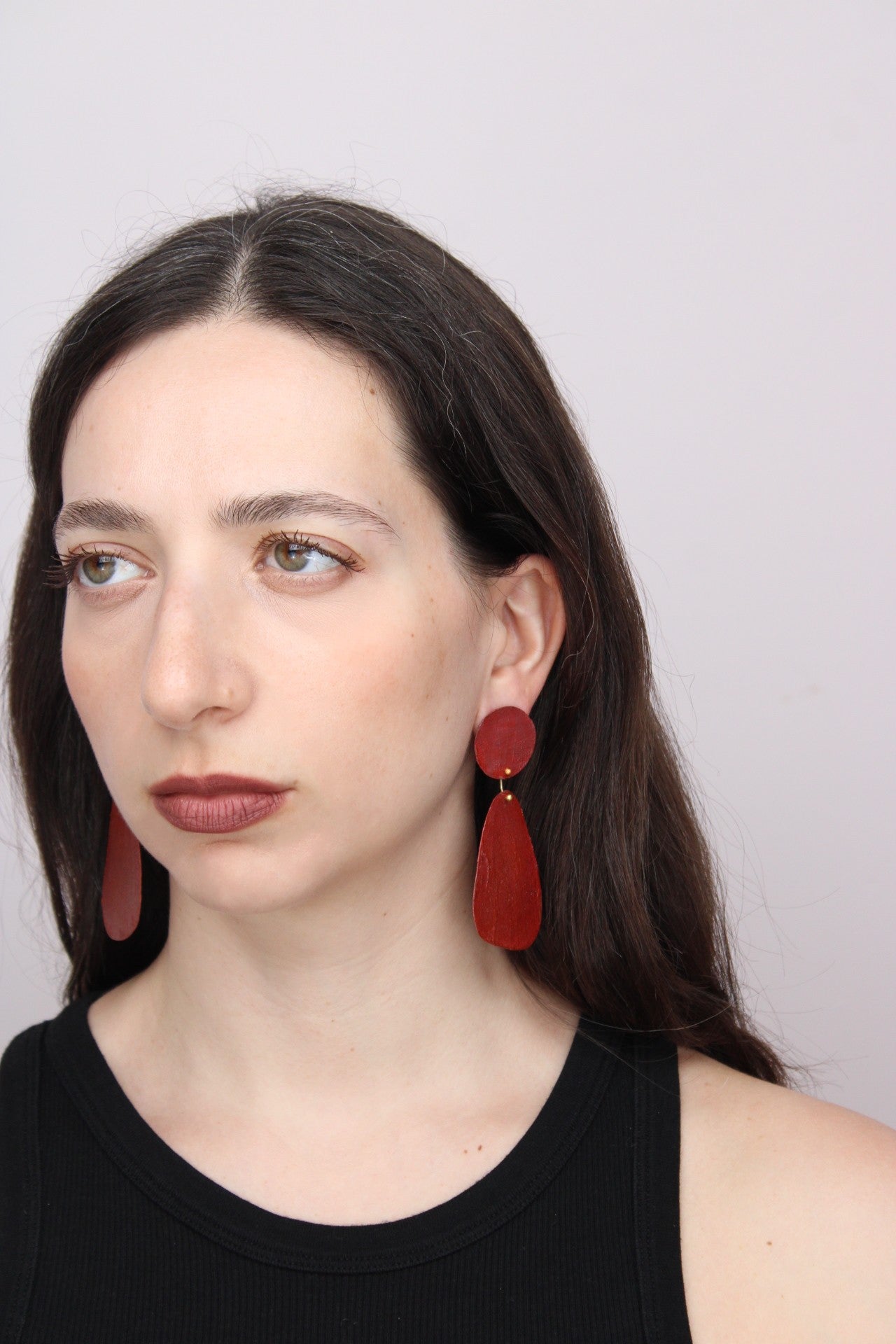 Astratto NO.4 in Aragosta |Earrings|