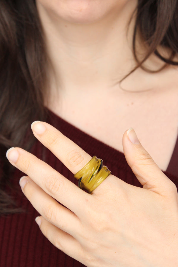 Agapurni NO.1 in Verde Oliva Bright |Ring|