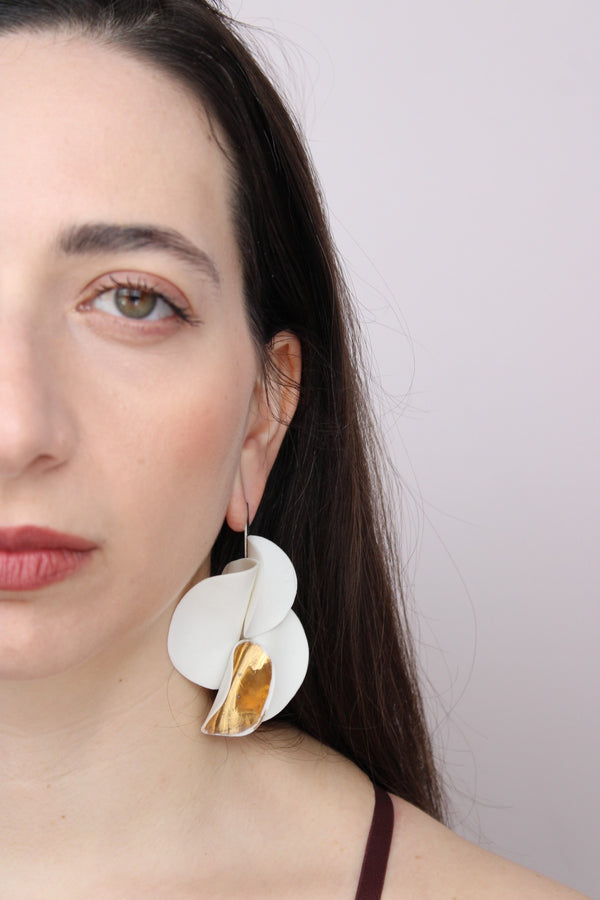 Orchidee In Bianco |Earrings| - UNIQUE PIECE