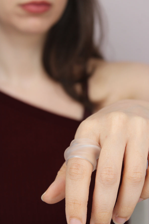 Agapurni NO. 1 in Clear Opaque |Ring|