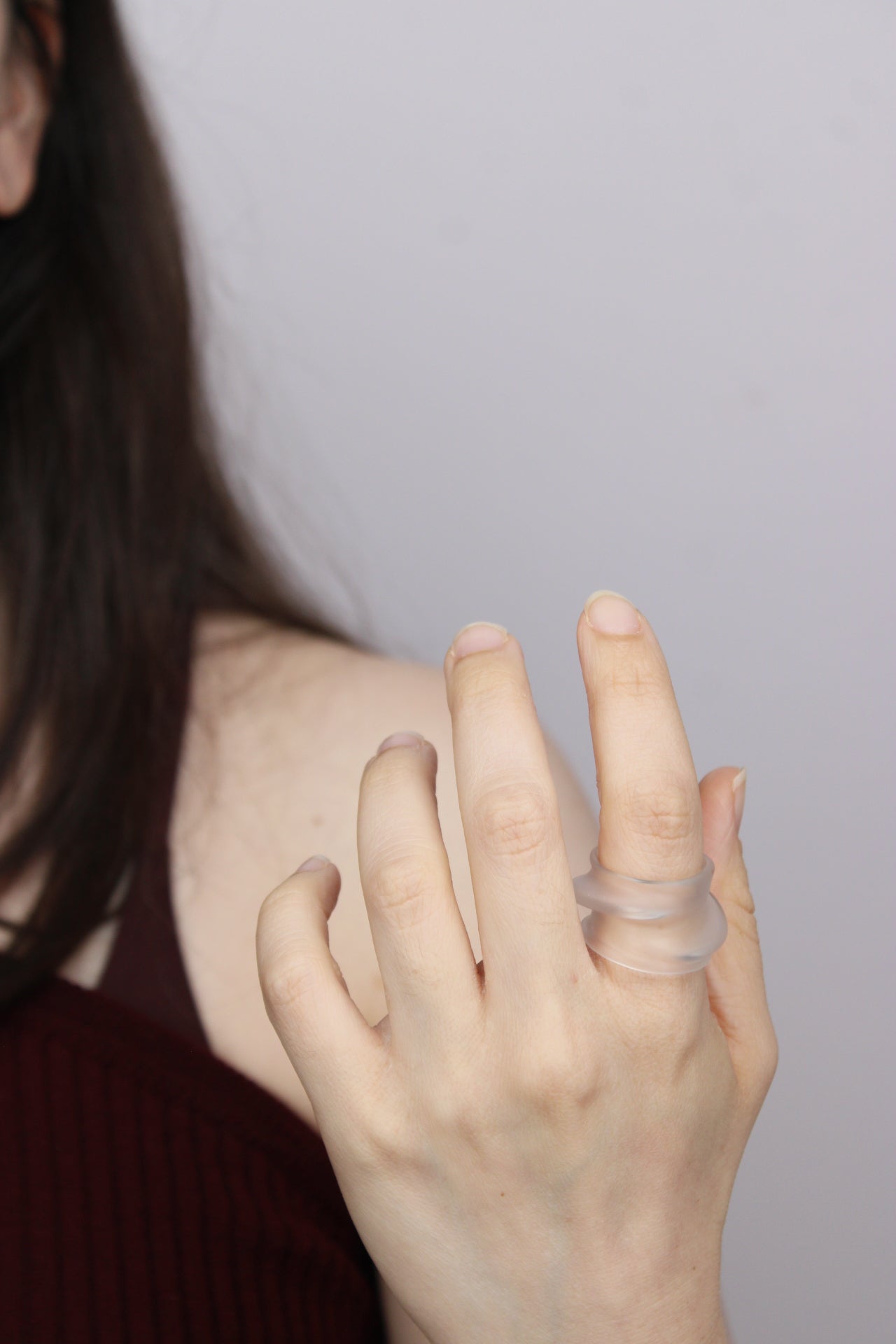 Agapurni NO. 1 in Clear Opaque |Ring|