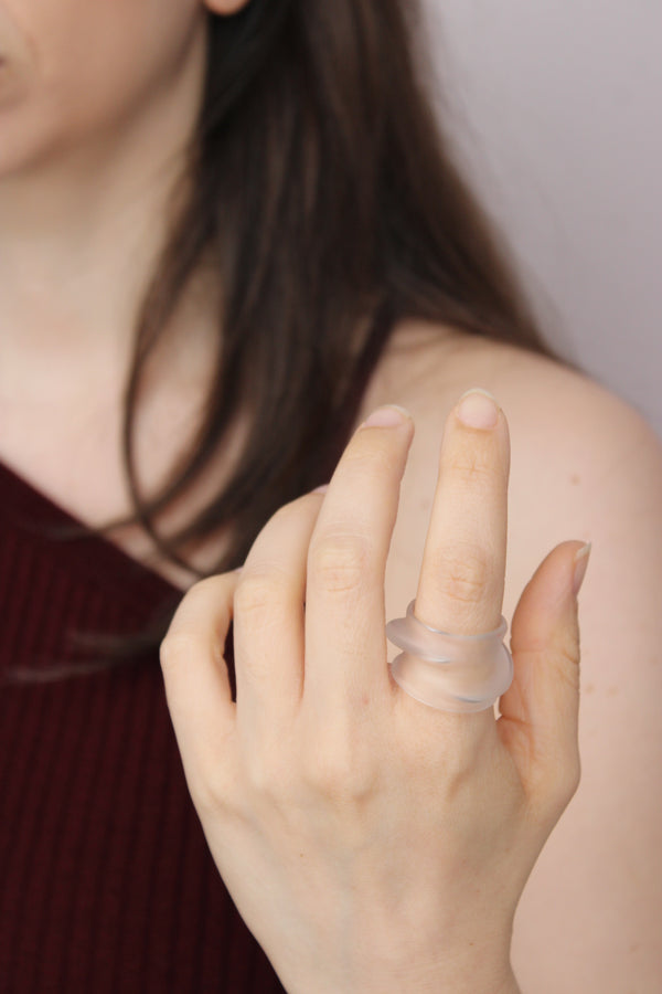 Agapurni NO. 1 in Clear Opaque |Ring|