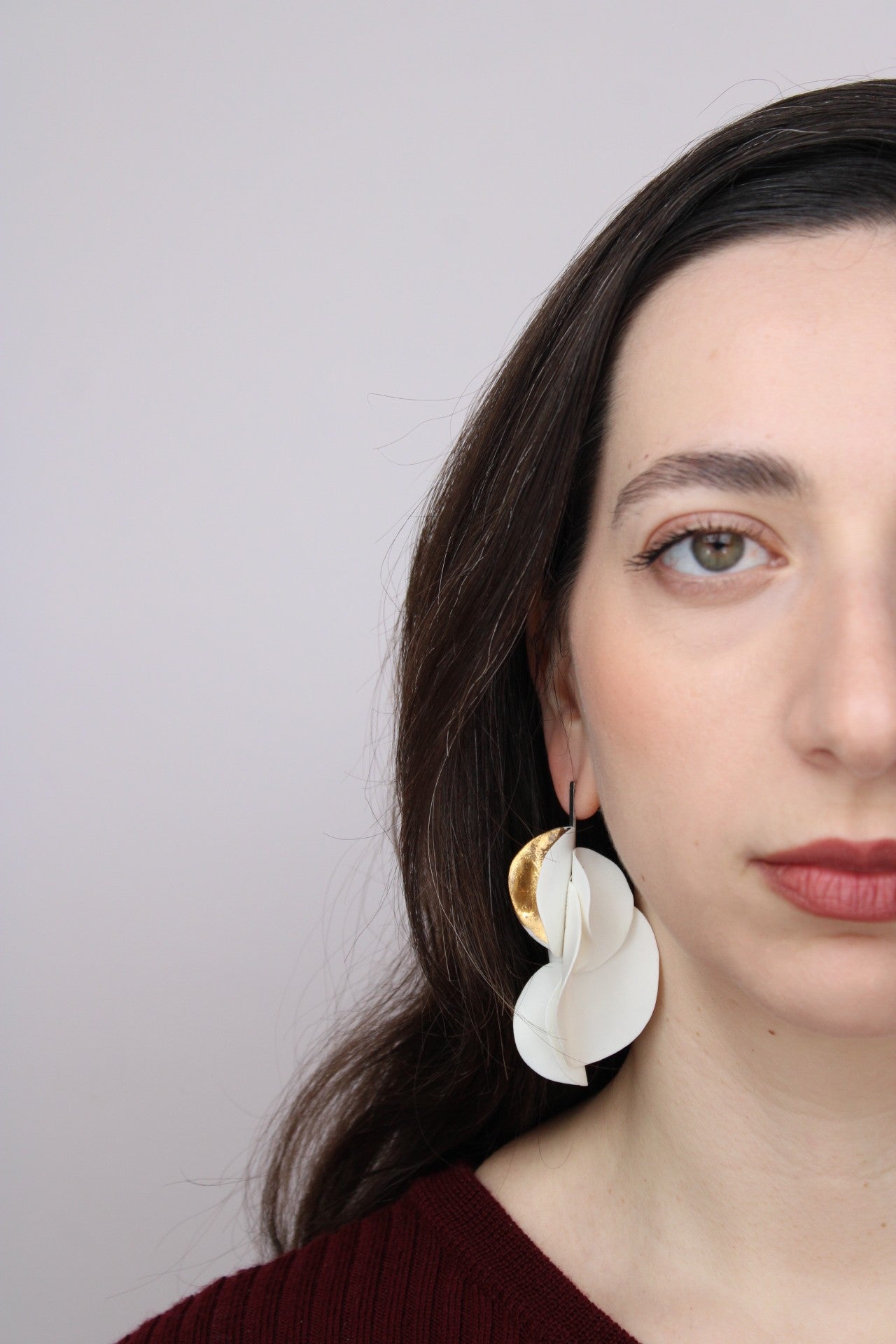 Orchidee In Bianco |Earrings| - UNIQUE PIECE